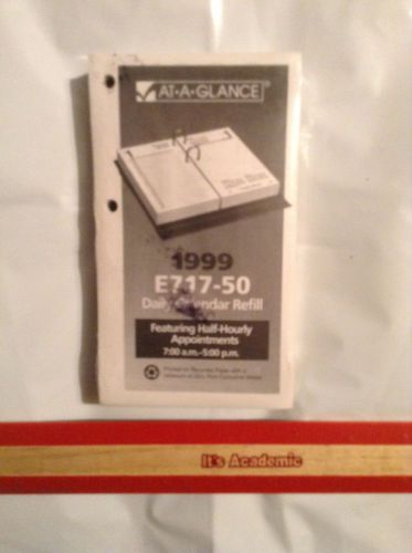 At-A-Glance 1999 Quick Notes Daily Refill - E717-50 SEALED NWT 1999 RARE FIND