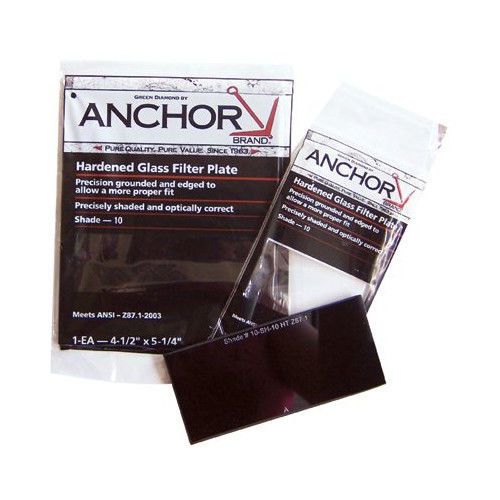 Anchor filter plates - 4-1/2x5-1/4 #10 glass filter plate set of 10 for sale