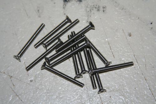 25 pieces  1/4-28 x 1 1/4 stainless steel flat socket cap screw for sale