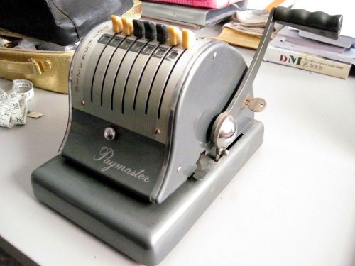 Vintage Paymaster Check Writing Machined Series S-600 Deco WORKS with Key