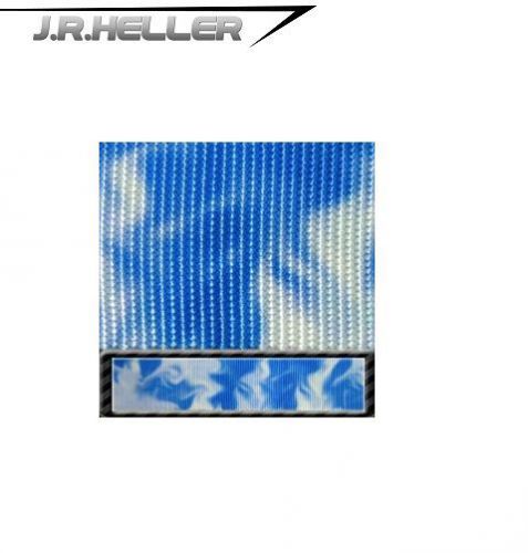 1&#039;&#039; polyester webbing (multiple patterns) usa made! - blue smoke  - 1 yard for sale