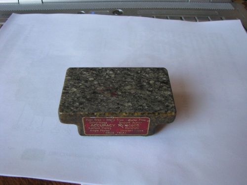 Granite Surface Plate Paper weight with a Precision Ground Set-Up Block