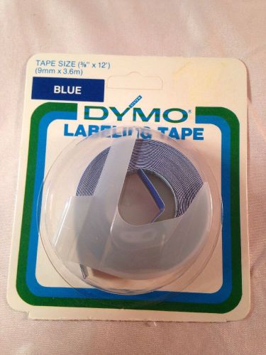 Vintage DYMO Label Maker Blue Tape Roll Refill 1980s 3/8&#034; X 12&#039;
