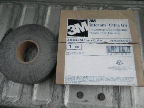 3M #98-0400-5398-9 Intumescent Firestop Wrap for Plastic Pipe 1/8&#034; x 2&#034; x 40 Ft.
