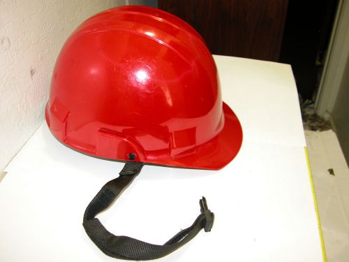 SAFETY HELMET BULLARD ADVENT RED A-1 A-2 PROTECTION HELMET W/CHIN STRAP EXCELLNT