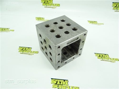 PRECISION BOX PARALLEL  4&#034; X 4&#034; X 4&#034; DRILLED &amp; TAPPED