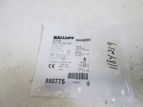 BALLUFF PROX. SWITCH BES 516-343-SA11 *NEW IN FACTORY BAG*