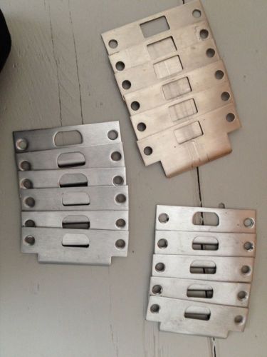 Lot of 17 Door Lock Strike Plates, Schlage 10-025 626, &amp; Large Lip 4 7/8&#034;