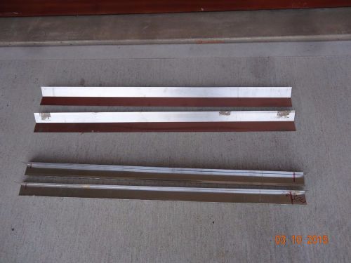 4 Stainless Steel Corner Guard 2&#034; x 2&#034; x 48&#034;   1/16&#034; thick. 2 45 degree and 2 90