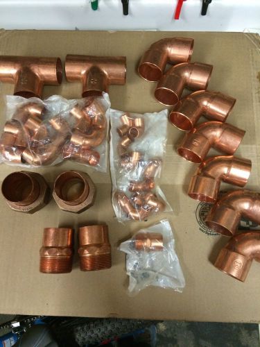 Copper fitting assortment 34pc&#039;s