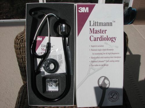 Littmann master cardiology - 2160 - black - 27&#034; - beautiful condition for sale