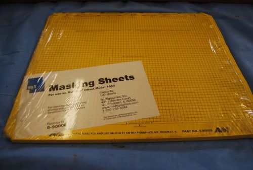 100 NEW Basline Multilith M-1850 15&#034;x18&#034; Masking Sheets
