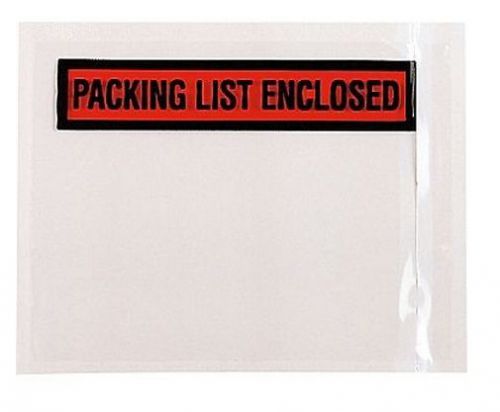 200 Packing List Enclosed 4 1/2&#034; x 5 1/2&#034; Slip Envelopes Box Pouches