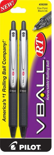 2 Count Fine Point V Ball RT Rollerball Retractable Pen Set of 6