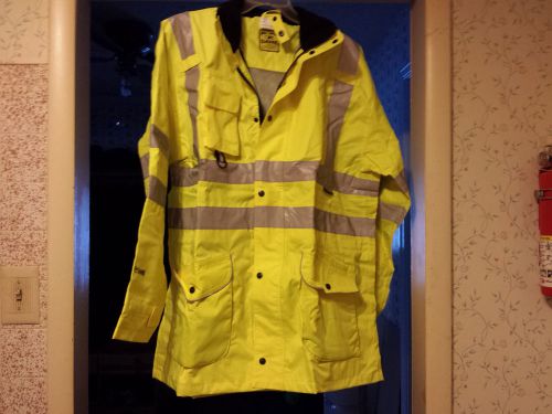 Mens, Size L, 7 Way High Visibility Jacket, ANSI, Class3