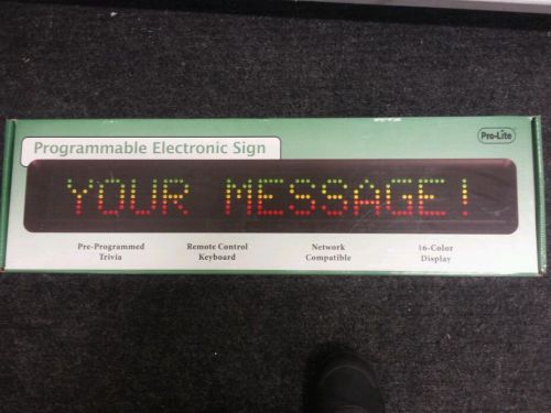 Programmable led sign