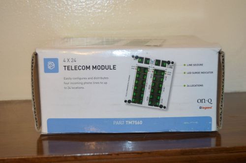 On-q legrand 4 x 24 telecom module tm7560 for sale