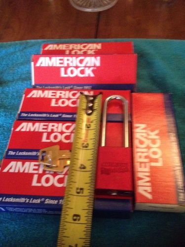 Lot Of (6)American Lock A1107RED Padlock 1-1/2&#034; Aluminum Body Red
