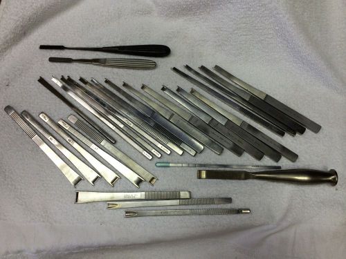 Misc ENT surgical  nasal surgery tools, Storz Mueller osteotome lot of 28