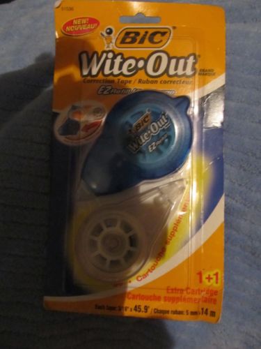 New 2 Pack Bic Wite Out #51536 (White Out) Correction Tape