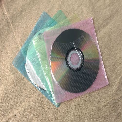 Hot Sale 100Pcs Ultrathin CD/DVD Double Side Envelope Cover Storage Bag Sleeves