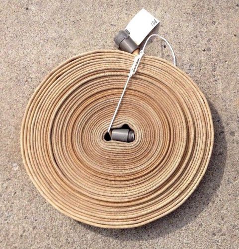 1.0&#034; x  100 ft  Fire Hose, Synthetic, NPSH/IPT Aluminum ends, Tested to 150 PSI