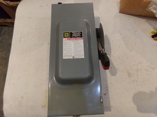SQUARE D HEAVY DUTY SAFTY SWITCH 100A 600VAC HU363 - USED