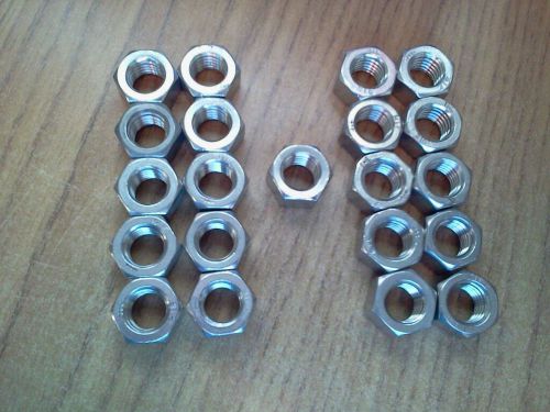 SALE! 21 Pieces New 316 Type Stainless Steel 5/8-11 Hex Nut Marked &#034;THE&#034;