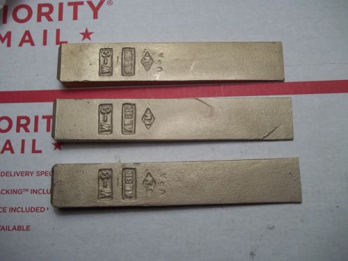 3pc set ampco brass wedges w-3 tools machinist mechanic berylco wedge 463 196 for sale