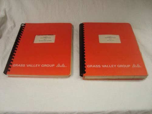 Grass Valley Group E-Mem Effects Memory System Part 1 &amp; 2 Instruction Manuals