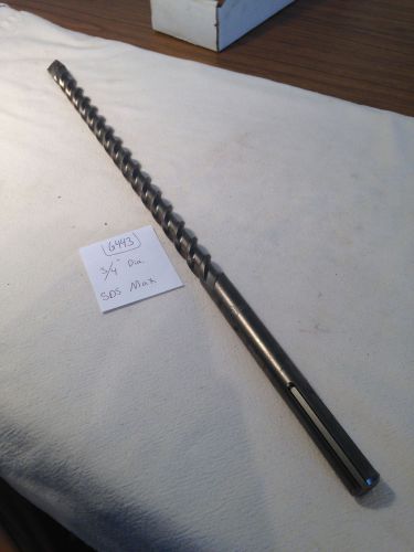 New 3/4&#034; diameter bosch sds max carbide tipped hammer drill bit. german g443 for sale