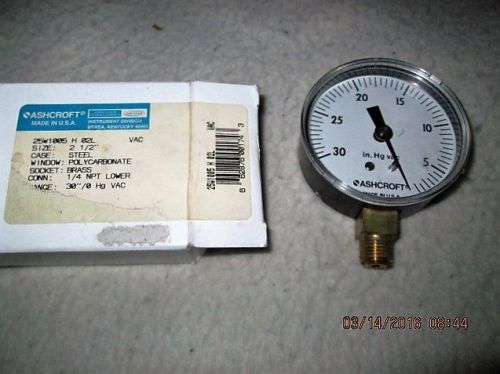 ASHCROFT GAUGE NEW IN BOX NEW OLD STOCK