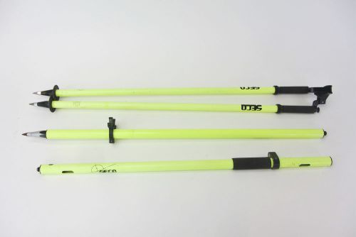 Seco 2m gps rover rod with cable slot - florescent yellow for sale