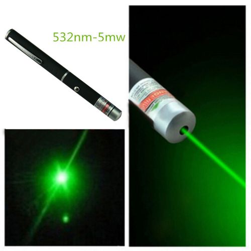 Laser pointer pen visible beam light 5mw lazer high power 532nm green new for sale
