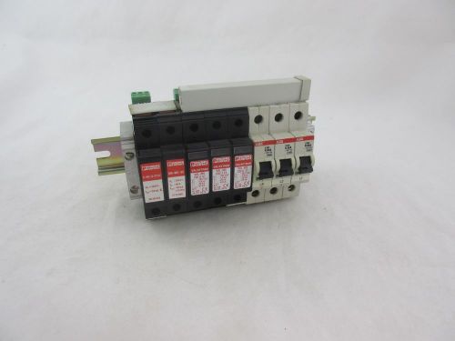 3) ABB S281 K 63A CIR/BREAKERS W/5) CONTACTS VAL-MS &amp; DK-BIC-35 *60 DAY WRNTY*TR