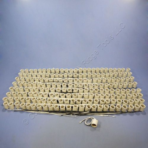 200 leviton unglazed porcelain light socket lamp holders medium 660w 250v 70035 for sale