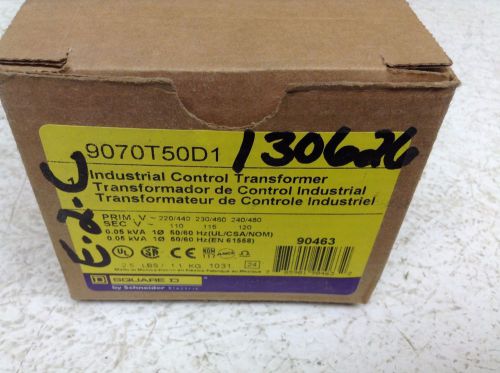 Square D 9070T50D1 0.05 kVA Single Phase Transformer 50 VA 9070 T50D1 New (TB)