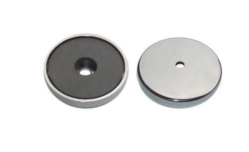 5 pcs of  d1.42&#034; x 0.280&#034; with 0.19&#034; mounting hole. round  base magnet (rb-30) for sale