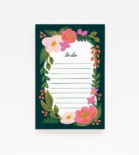 Rifle Paper Co. Rosalie To Do Notepad