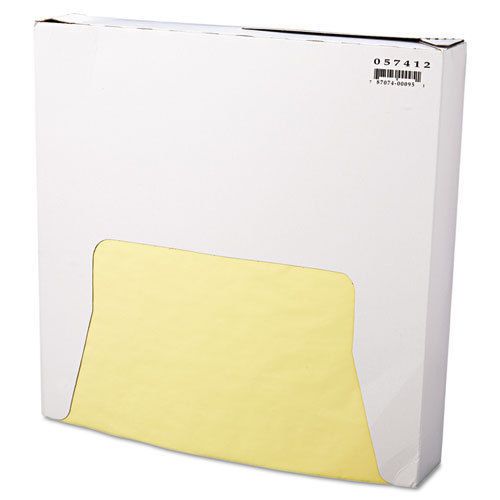 Grease-resistant wrap/liner, 12 x 12, yellow, 1000/box, 5 boxes/carton for sale