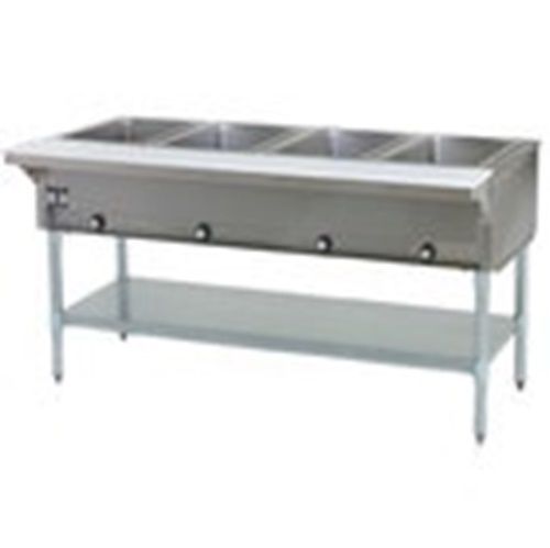 APW Wyott WGST-4S-NG Champion Hot Well Wet Bath Gas Steam Table 4 well...