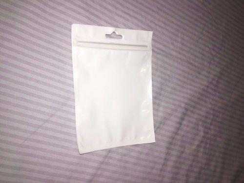 190 9.5cm X 12cm White Clear Zip Lock Plastic Bag/ Pocuhes. Transparent