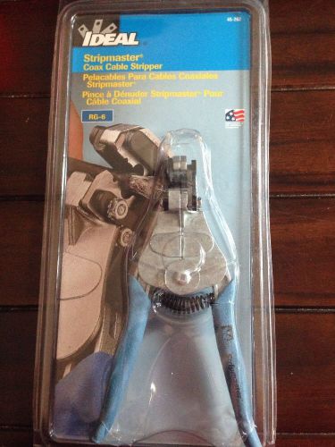 Ideal Stripmaster Coax Cable Stripper For RG-6 Model # 45-262 New In Package!