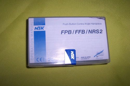 BRASSELER USA NSK PUSH BUTTON CONTRA ANGLE HANDPIECE FPB/FFB/NRS2 NEW SEALED