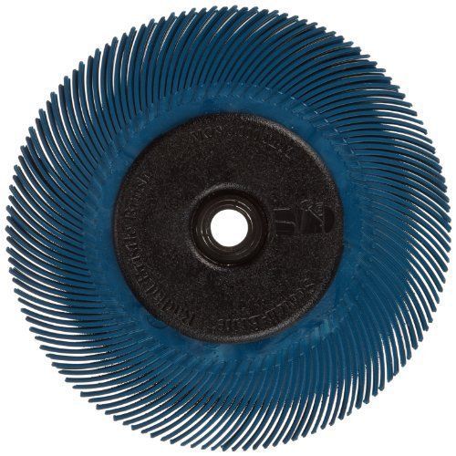 3M (BB-ZB) Radial Bristle Brush, 6 in x 7/16 in x 1 in 400 with Adapter