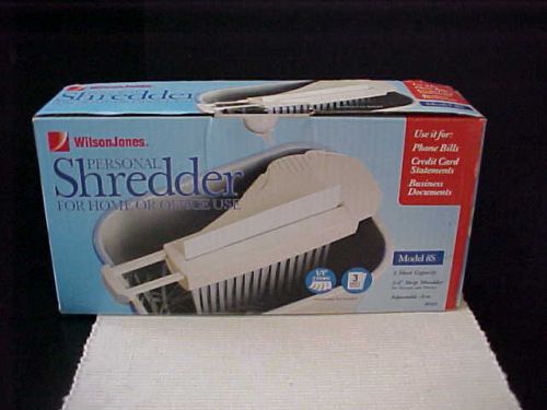 Paper Shredder Wilson Jones Model 8S #81423 1/4&#034; Strips 3 Sheet Capacity NEW
