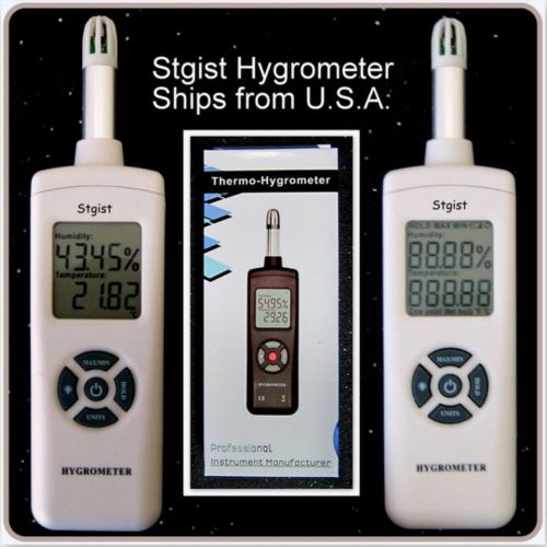 Handheld digital dew point wet bulb psychrometer temperature humidity hygrometer for sale