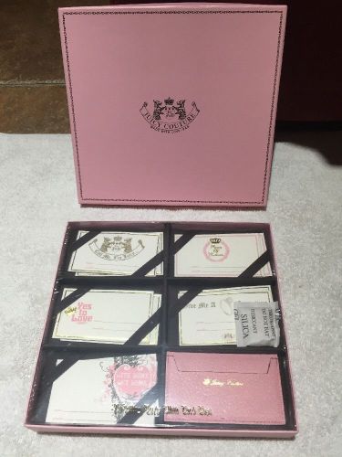 Juicy Couture 20 Calling/Business Cards for girls wallet NIB With CARD CASE
