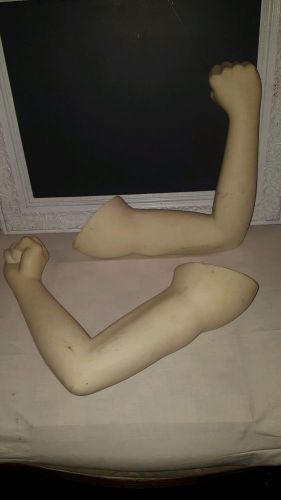 2 Hard plastic Mannequin Arms with fists store display