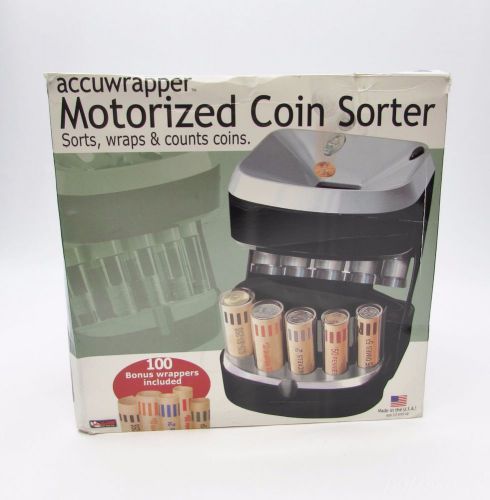 Accuwrapper Motorized Coin Sorter &amp; Wrapper Bank with Rolls - Magnif 4840